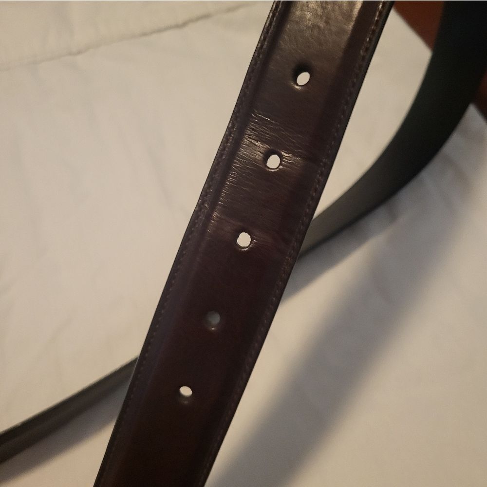 Donald J. Trump Bundle Brown 2 Genuine Leather Belts, Waist 36 - Picture 5 of 16